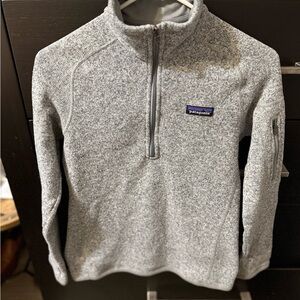 Patagonia Heathered Gray Fleece Jacket
